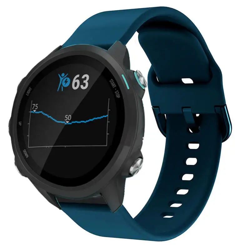 Спортивные Мягкие силиконовые сменные наручные часы ремешок для Garmin Forerunner 245