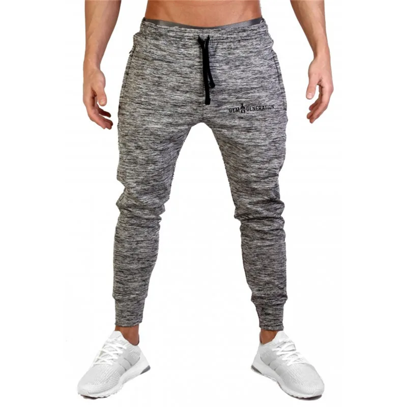 Осенние хлопковые брюки для бега, мужские спортивные Леггинсы, тренировочные штаны для бега для мужчин, леггинсы для бега, спортивные штаны - Цвет: dark gray