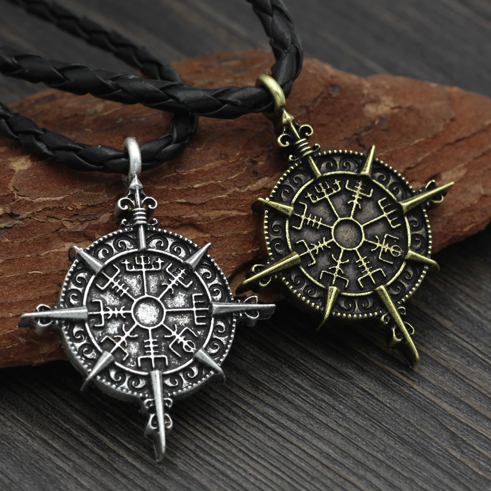 Символ Одина ожерелье Vegvisir компас защита символ кулон ювелирные изделия