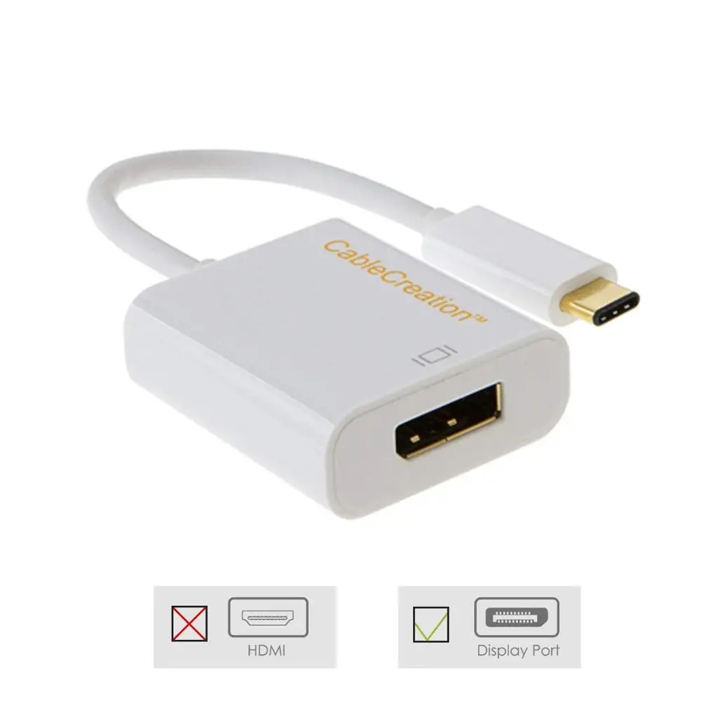 USB C для DisplayPort 4K @ 60HZ CableCreation Type (DP Alt Mode совместимый с Thunderbolt 3) к DP адаптеру|Адаптеры