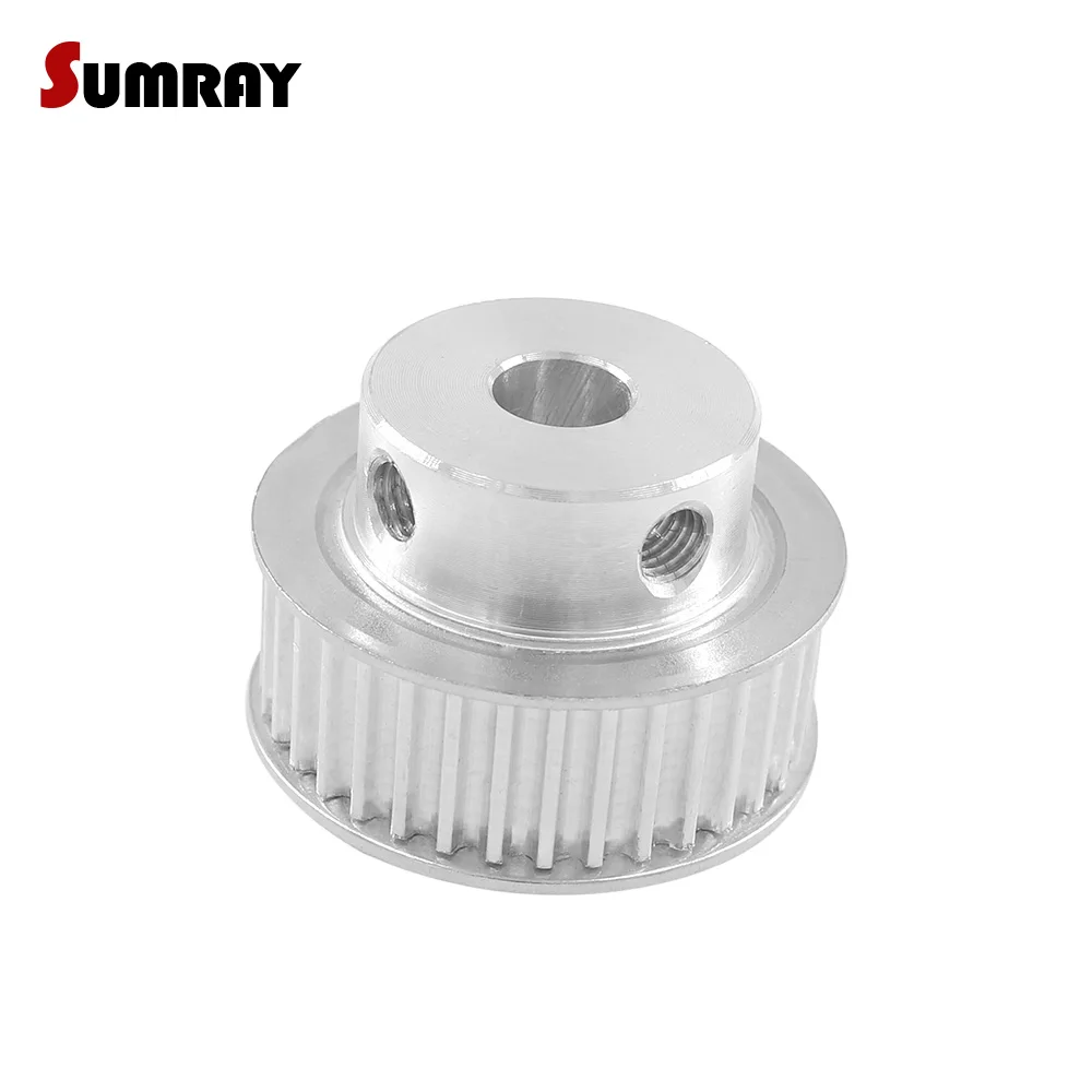 SUMRAY 3M 38T Stepper Motor Pulley 6/8/10/12mm Inner Bore Timing Pulley