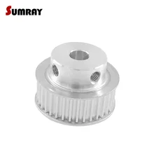 SUMRAY 3M 38T Stepper Motor Pulley 6/8/10/12mm Inner Bore Timing Pulley 11mm Belt Width Gear Belt Pulley