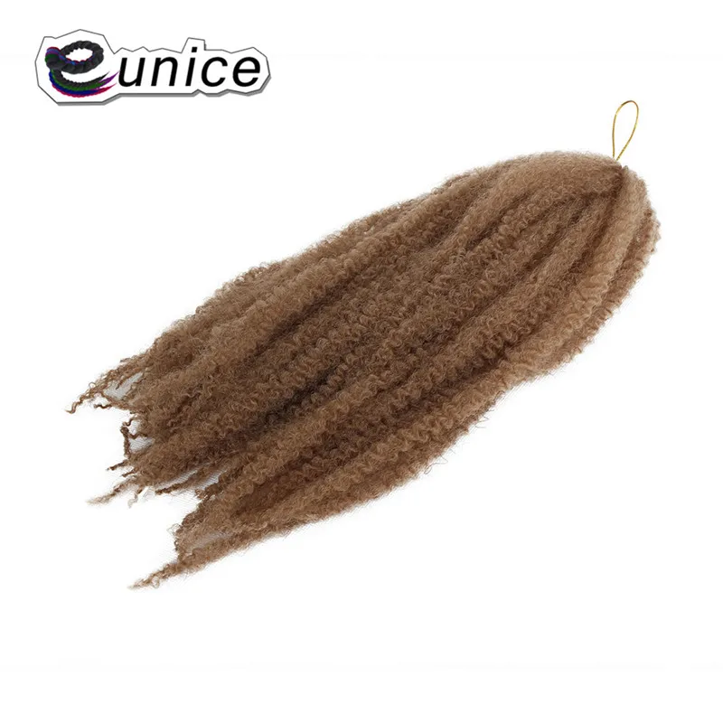 Eunice Blonde 613 пучки синтетических плетение волос для женщин носить африканские косички марли 1" 3 упаковки Омбре афро кудрявый объемный
