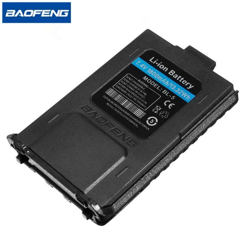 BAOFENG UV-5R BL-5 7.4V 1800mAh Li-ion Battery For Baofeng Walkie Talkie UV-5R UV-5RA UV-5RE Series Two Way Radio