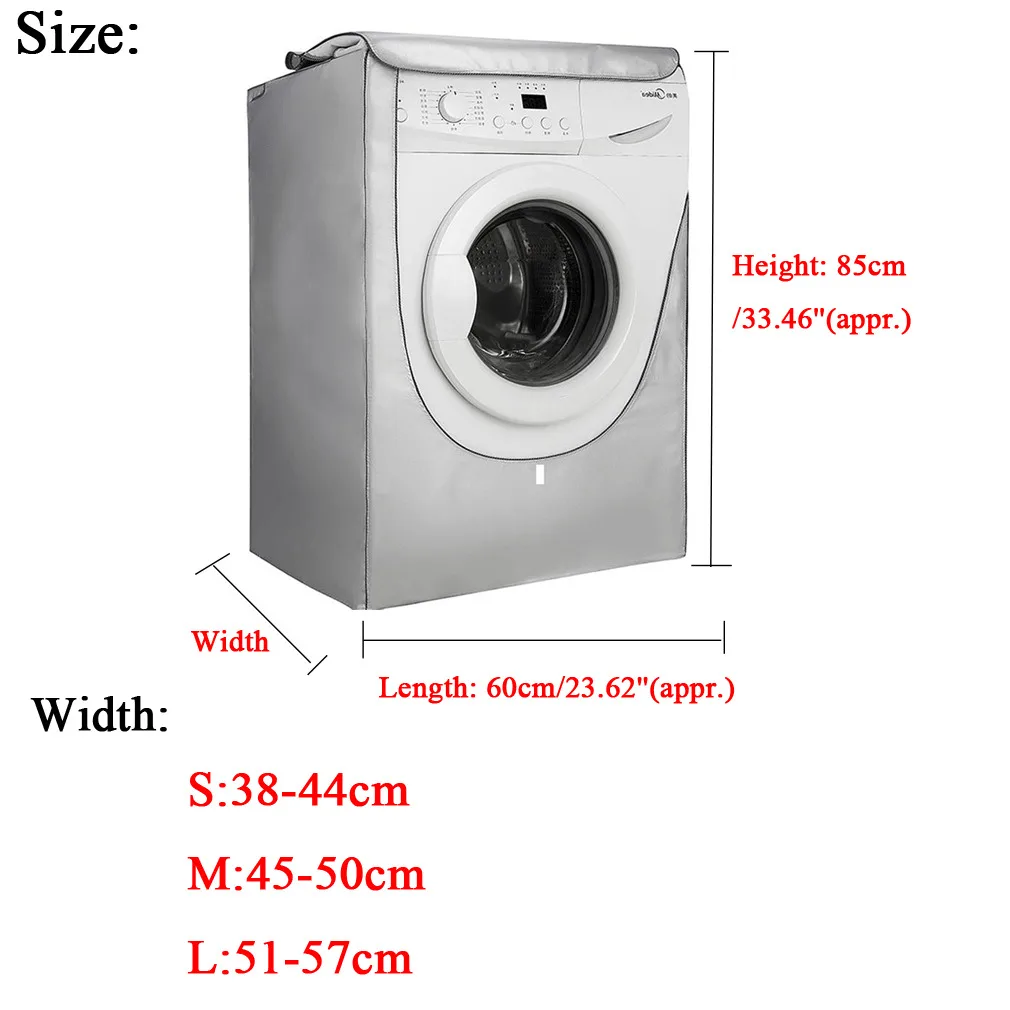 Водонепроницаемый чехол для стиральной машины на молнии защита от пыли