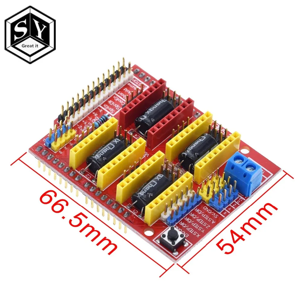 Great IT CNC Щит V4 щит v3 гравировальный станок/3d принтер/A4988 Плата расширения драйвера для arduino Diy Kit