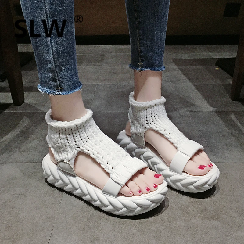 

summer Slides beach flip flops Med Beach Wedges platform women wedge Rome allmatch heels woman creeper gladiator lady high