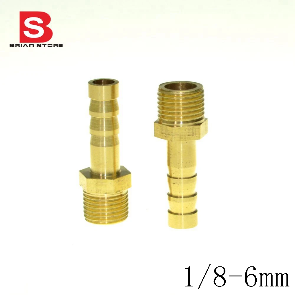 Buy 6mm Hose Barb x 1/8" inch Male BSP Thread Brass