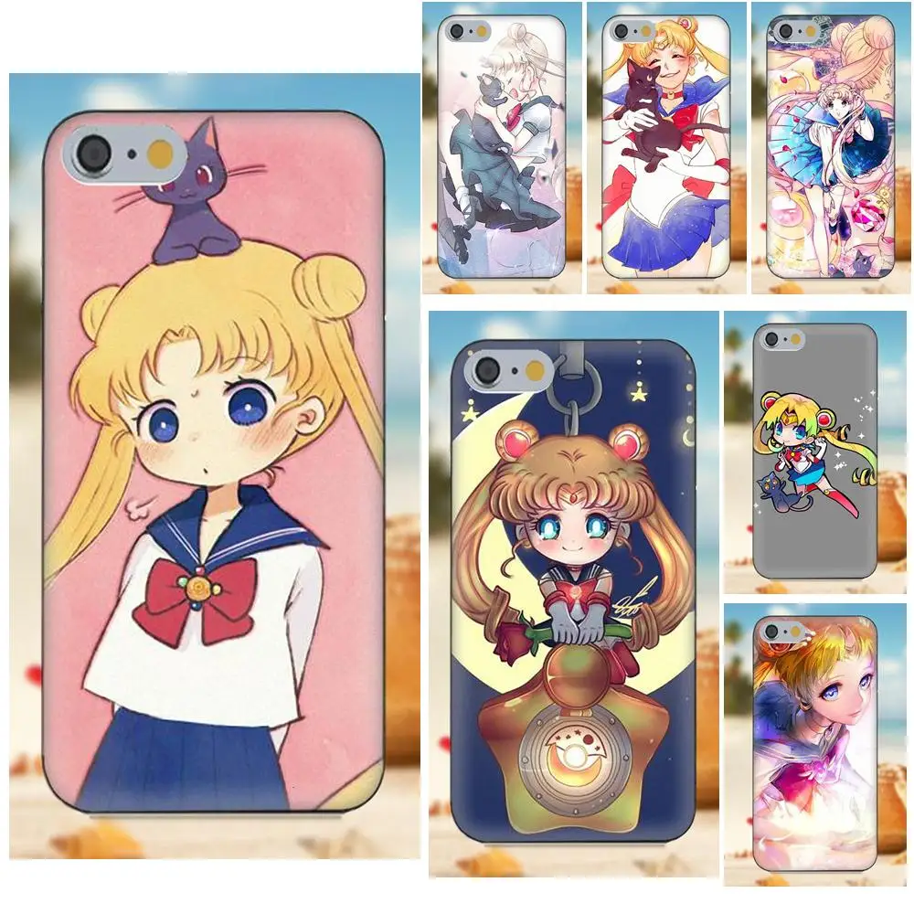 

Sailor Moon Luna And Tsukino Usagi For Huawei G8 Honor 5C 5X 6 6X 7 8 9 Y5II Mate 9 P8 P9 P10 Lite Plus 2017 TPU Phone Coque
