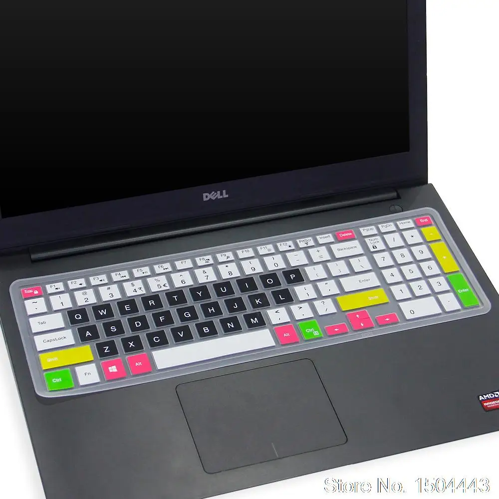 Для Dell Inspiron 15 17 3000/5000/7000 серии I5755 5748 I5547 i3551 15,6/17,3 дюймов силиконовый защитный чехол для клавиатуры ноутбука