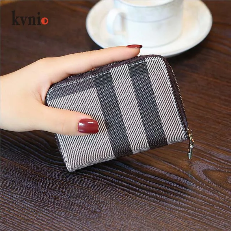 KVNIO PU кожаный ID/держатель для кредитных карт Карманный Кошелек 3 цвета винтажный мульти-карта пакет 11 слотов для карт для мужчин и женщин