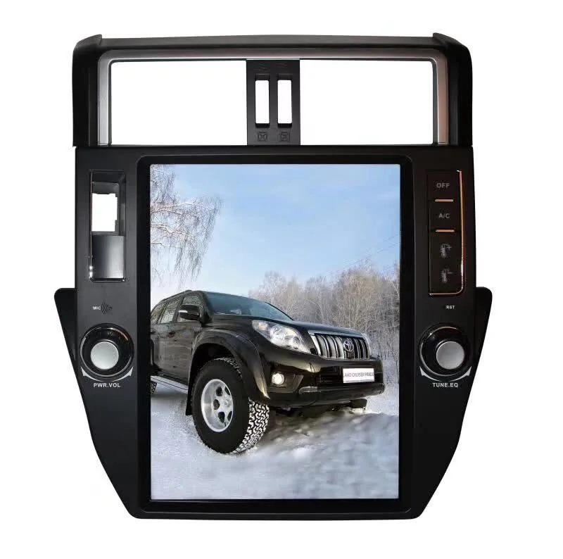 Чистый Android Tesla стиль автомобиля нет dvd-плеер gps навигация для TOYOTA Land Cruiser Prado 150 2010-2013 головное устройство мультимедиа ISP