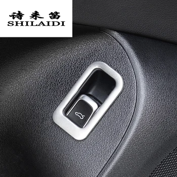 

Car styling Trunk Switch Buttons Decoration Cover Sitckers Trim for Audi Q5 2009-2018 Stainless Steel interior Auto accessories