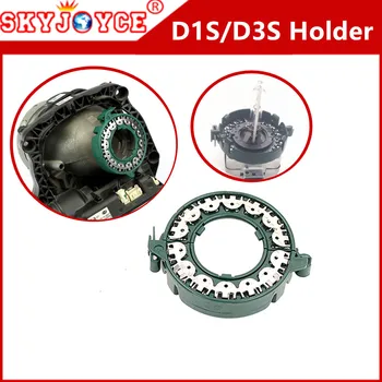 

2020 NEW 20pcs hid Projector lens D1 D3S bulb holder adapter base D1 bulb adapter holder car styling D1 D2 D3 D4 HID BULBadapter