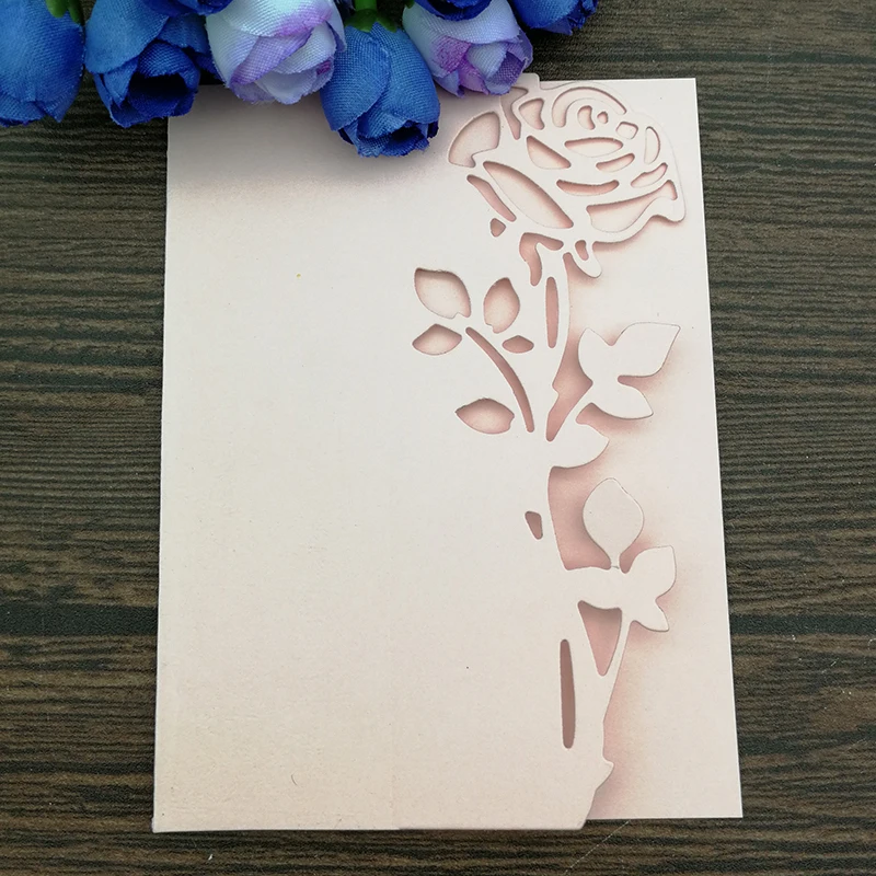 

Rose Leaves border Metal Cutting Dies Stencils Die Cut for DIY Scrapbooking Album Paper Card Embossing