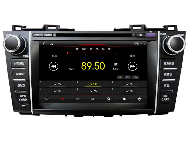 Top Navirider car dvd player multimedia autoradio android 8.1 wifi gps navigation for Mazda 5 Premacy 2009-2012 headunits FM stereo 2