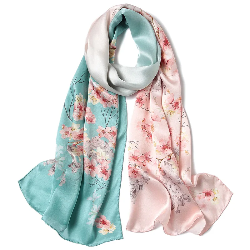 Brand New 100/% Pure Silk Scarf Wrap Grey