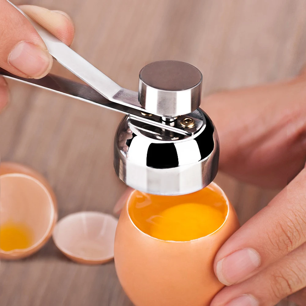 Eggshell Opener Stainless Steel Cutter Boiled Raw Egg Kitchen Gadgets Tools | Дом и сад
