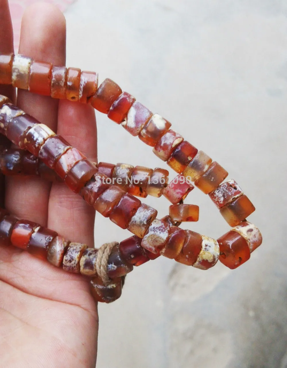 

003493 prayer worry beads mala antique old agate carnelian tibetan bracelet necklace