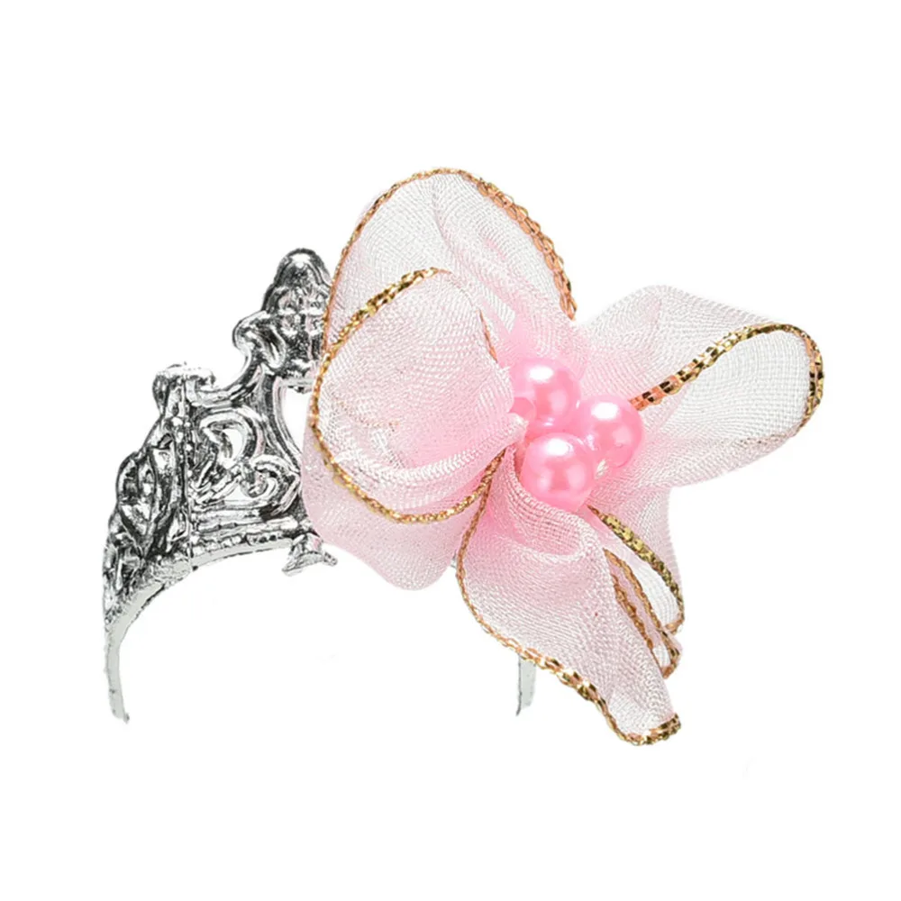 

Dolls Accessories Girls Plastic Sliver Crown Headband Headwear Accessories For Doll Toys Hot Sell