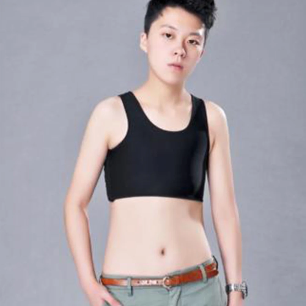 Transgender Breast Binder corset Strengthen Flat Chest Short Cosplay Vest Casual