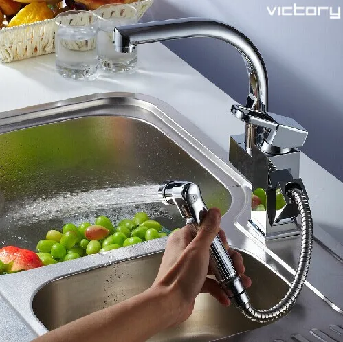 Однорычажный смеситель для кухни выдвижной кухонный кран раковины|faucets taps|faucetfaucet