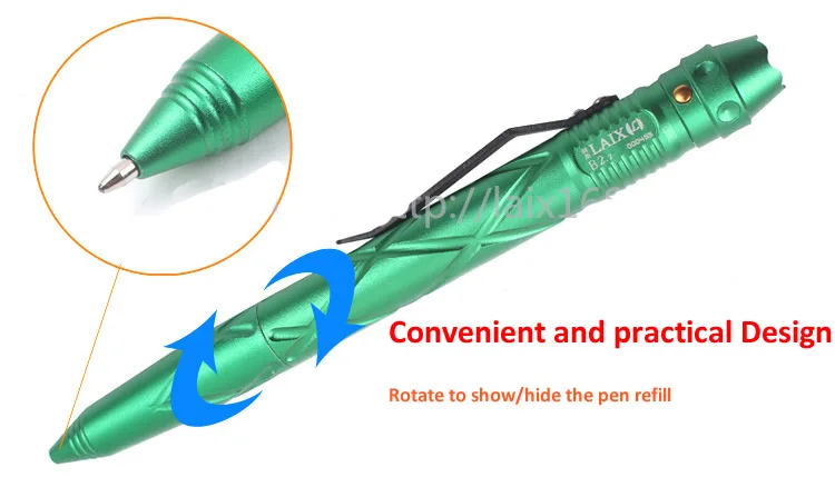 Высокое качество тактическая ручка с свет шариковая ручка для аварийного самообороны Стекло выключатель подарочная коробка