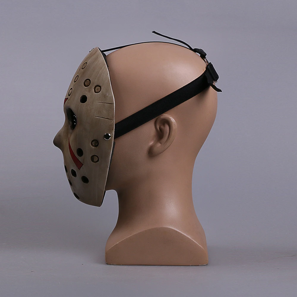 Hot game Friday the 13th Mask Cosplay Jason Butcher Masks Terror Horror Resin Adult Halloween Party (7)