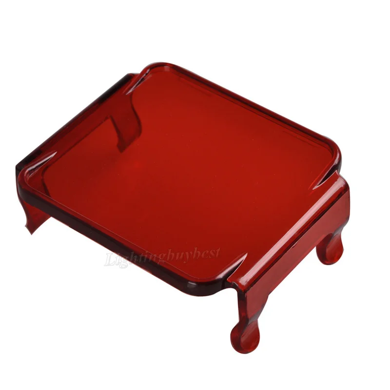 Protetor à Prova de Poeira Barra de Luz de Led Claro para 3x3 Âmbar Unidades Preto Vermelho Verde Azul Polegada 12w Quadrada 18w 24w 4 17 Automóveis e motos