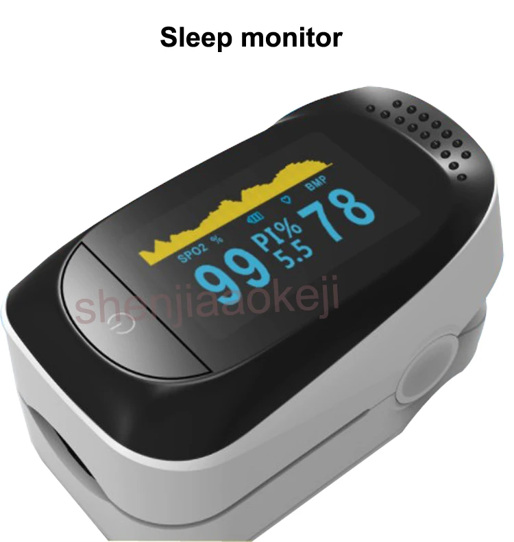 Мини-монитор сна бытовой умный палец клип Оксиметр монитор сна Мониторинг пульса 8h память сна монитор