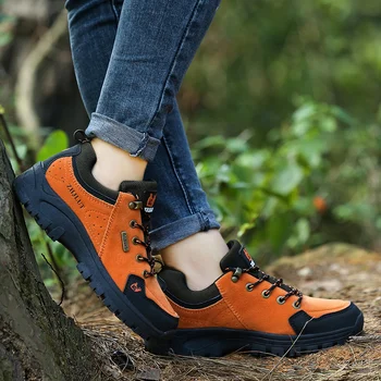 

2019 Thestron Couples Hiking Shoes Comfortable Walking Sneakers Autumn Winter Mens Trekking Shoes Army Green Women Camping Shoes