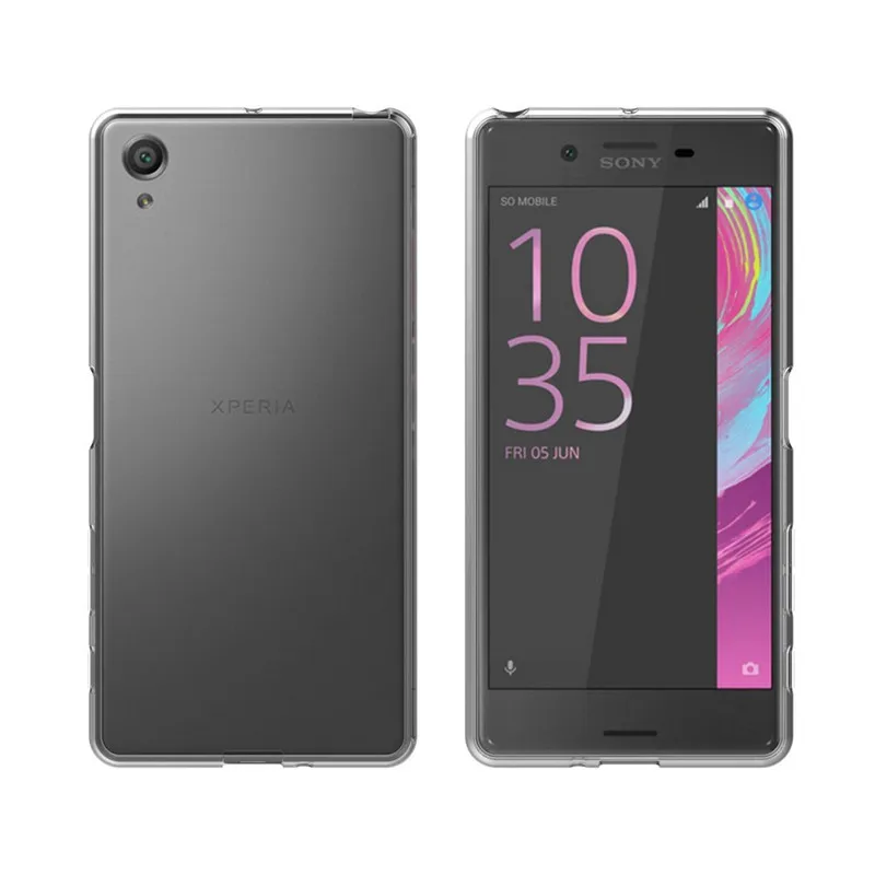 Ультратонкий Прозрачный чехол из ТПУ с натуральным гелем для Sony Xperia X/X Compact X Mini/X