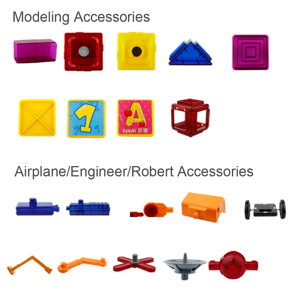 Аксессуары для моделирования, Магнитный конструктор, строительные блоки, развивающие игрушки, магнитные блоки, креативные кирпичные модели, игрушки для детей