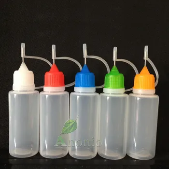 

1200 pcs Wholesale 20ml Needle Tip Bottle,E Liquid Childproof PE Cosmetic Plastic Needle Tip Dropper Bottles