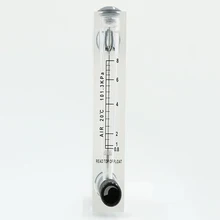 0,8-8 м3/ч 1/" с британской конической трубной наружной резьбой панель ПММА тип газа Поплавковый расходомер воздуха ротаметр расходомер с регулируемым клапаном