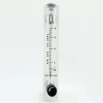 

0.8-8m3/h 1/2" BSPT Male Thread PMMA Panel Type Gas Float Flowmeter Air Flow Meter Rotameter With Control Valve