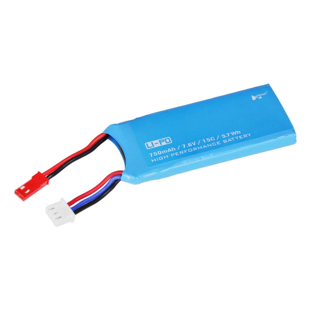 1 2 шт. 7 6 в 750 мА · ч 15C аккумуляторная батарея для Hubsan H216A X4 RC Quadcopter запасные части