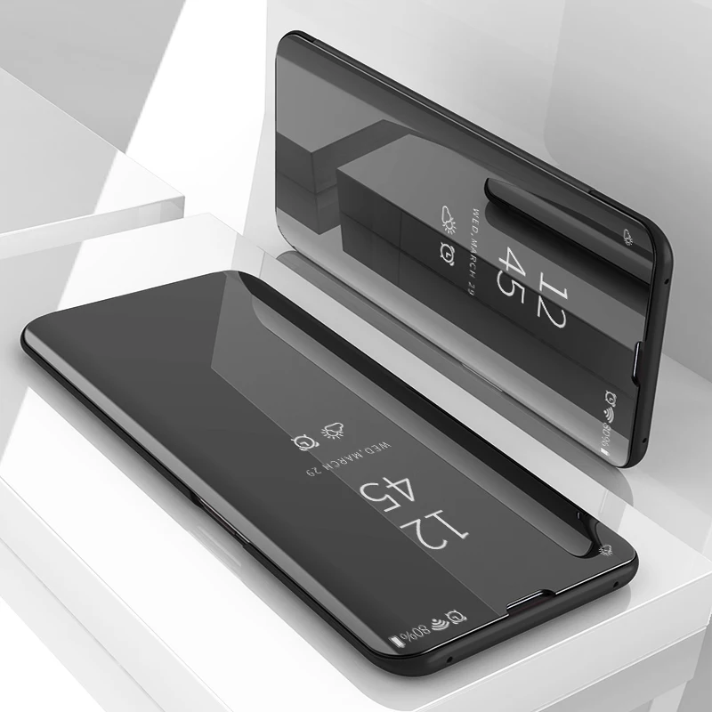 

Smart Flip Stand Mirror Case For OPPO A35 A 35 Case Clear View PU Leather Cover For OPPO A35 Case Cover for OPPOA35