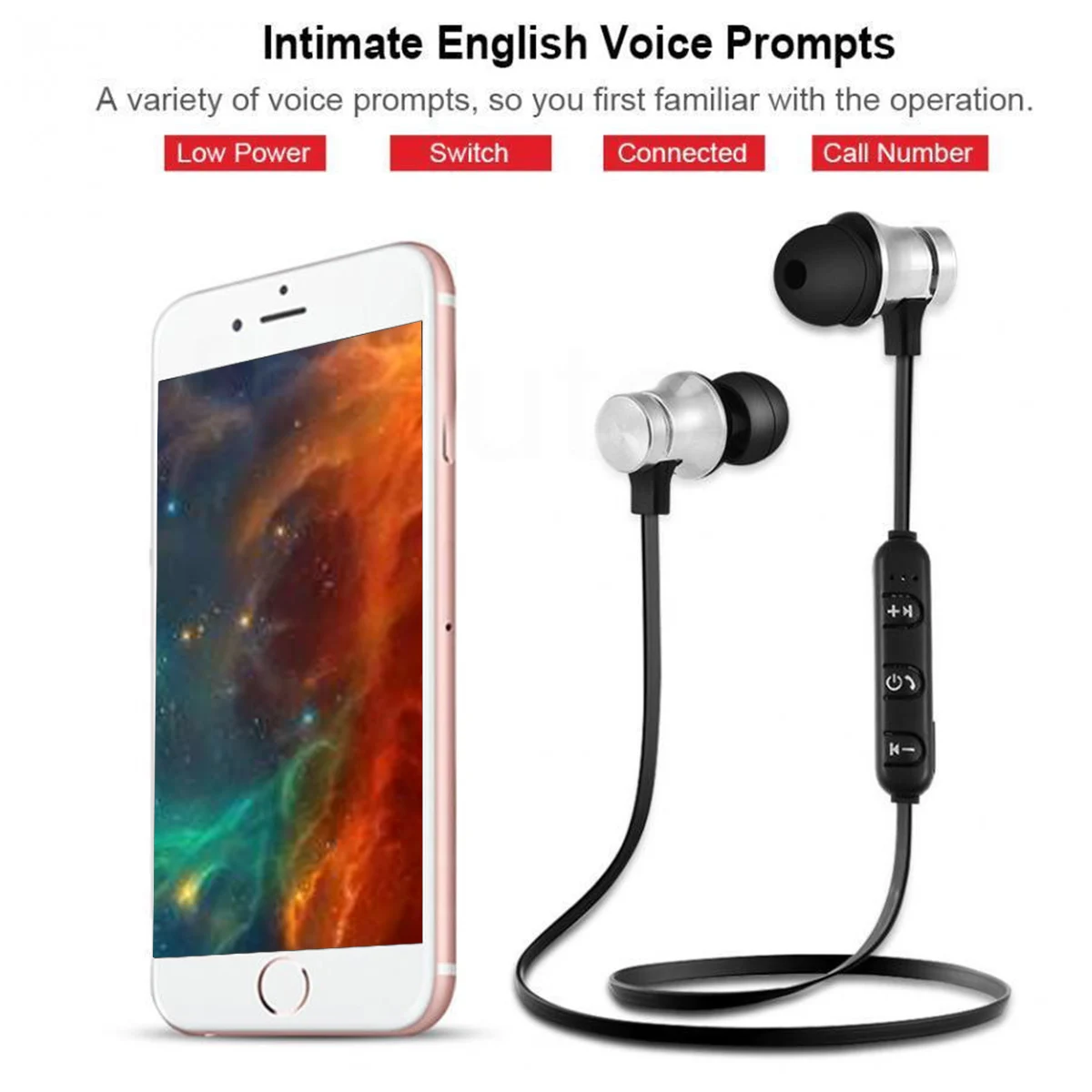 JRGK Bluetooth наушники магнит Спорт в уши портативный наушник Handsfree стерео гарнитура Премиум fone de ouvido для xiaomi huawei