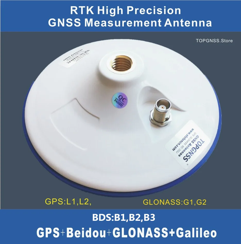 Высокоточная антенна RTK GNSS GPS с высоким коэффициентом усиления CORS TNC 3 18 в GLONASS GALILEO