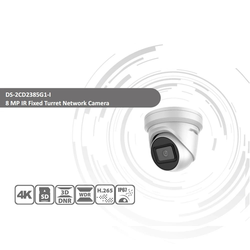 Оригинальная DS-2CD2385G1-I ip-камера 8MP сетевая CCTV камера H.265 CCTV безопасности POE WDR слот для карты SD