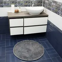 Круглый домашний текстиль лохматый ковер противоскольжения коврик для душа Спальня коврик дверь ковровое покрытие круглый ковер Цвета опций моющиеся