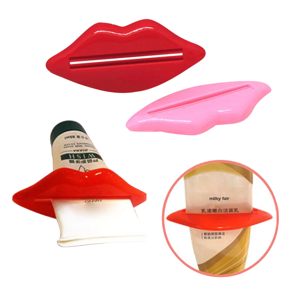 

5pcs/lot Sexy Hot Lip Kiss Bathroom Tube Dispenser Toothpaste Squeezer Toothpaste Tube Squeezer Clearance