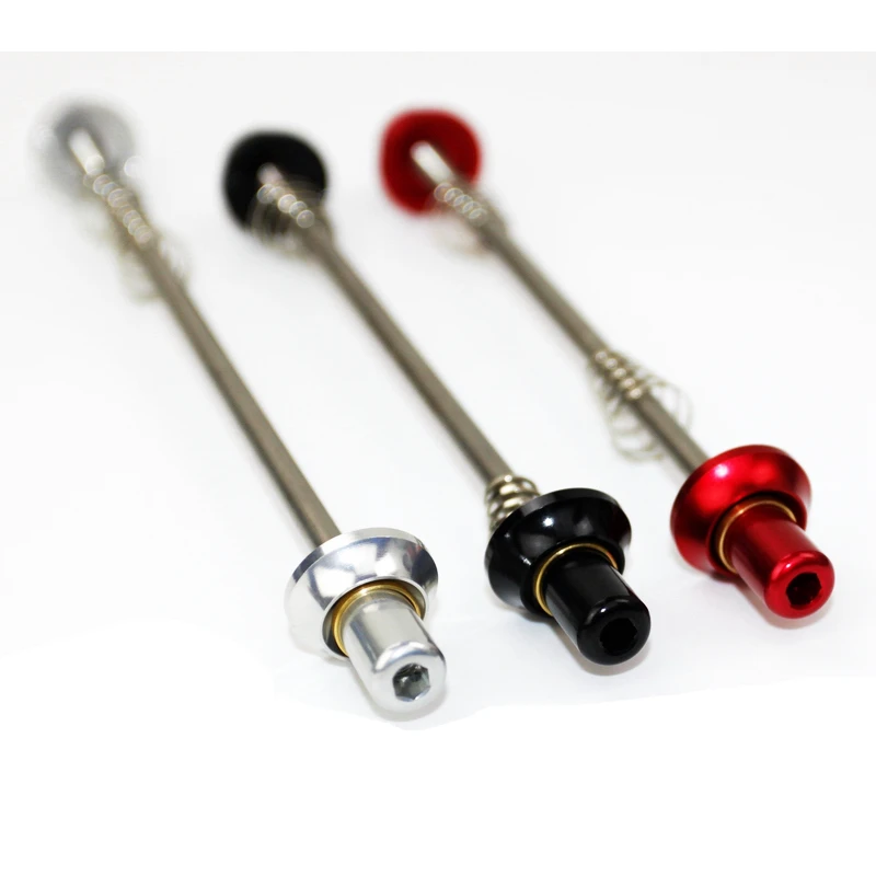 Titanium Skewers Ti Quick Release MTB Road Bike Hex M5 100mm 74mm 130mm