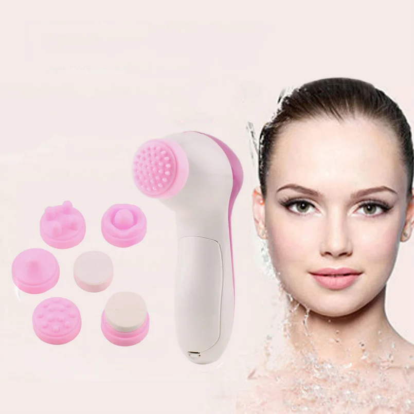 6 in 1 Multifunction Electrical Brush Spa Operated Kit Facial Cleansing