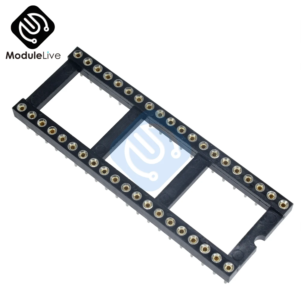 40 контактов P 2 54 мм DIP IC розетка адаптер паяльный тип двойная салфетка Контактное