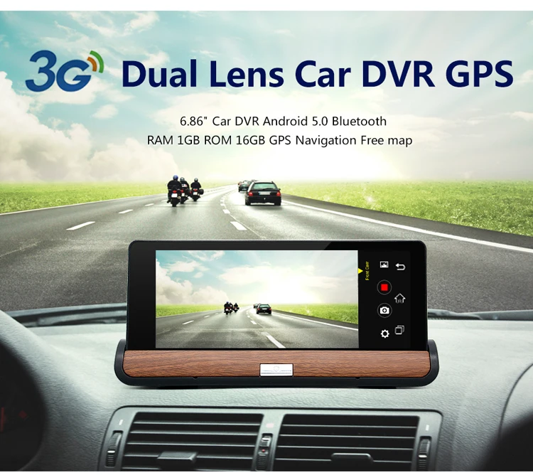 3G Автомобильный GPS навигатор Camare 16G DVR 7 &quotAndroid 5 0 1080P WIFI Bluetooth FM видеорегистратор с