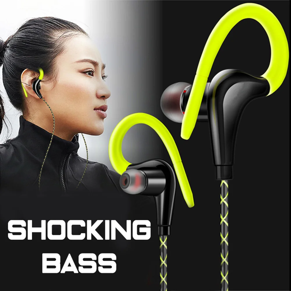 Спортивные наушники Sicneka Super Bass Hi Fi с защитой от пота гарнитура для бега