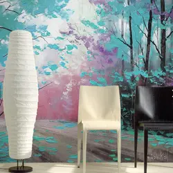 3d абстрактные обои для стен papel pintado сравнению роллос красочные дерево фрески обои рулонная картина росписи