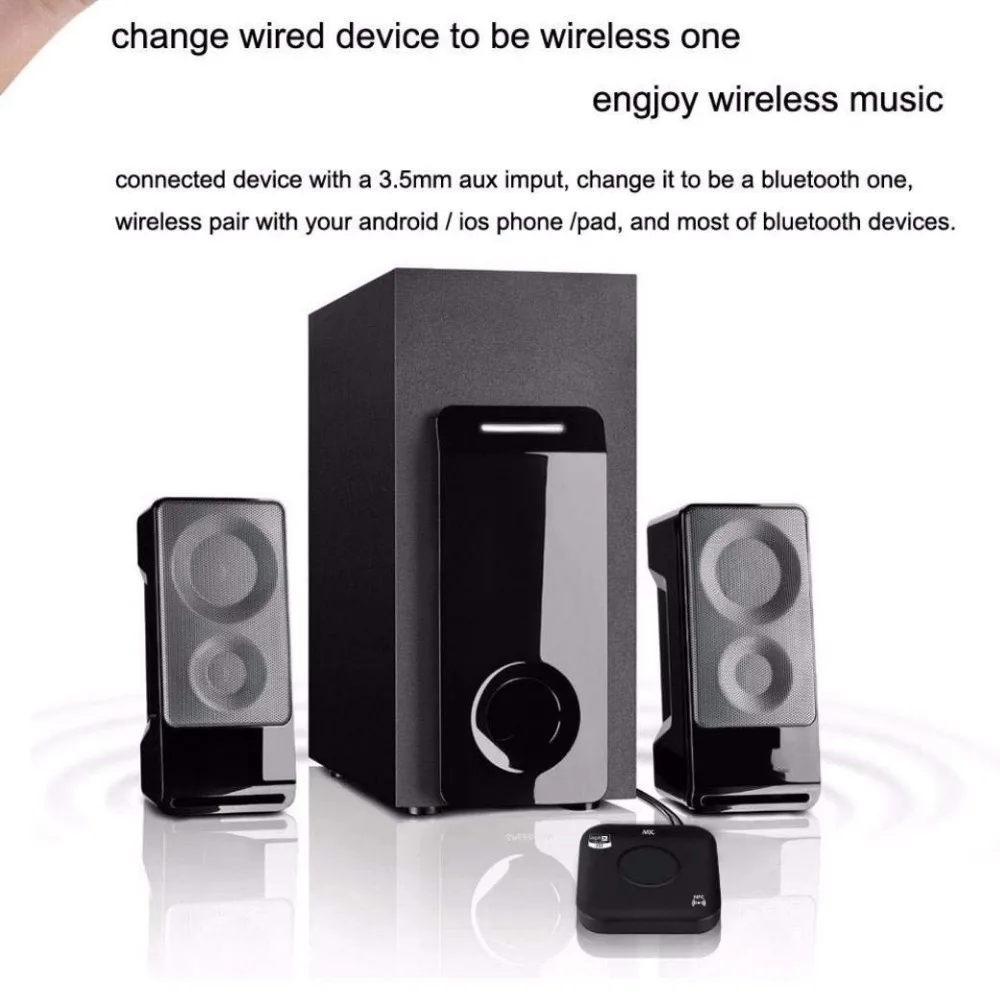 Bluetooth NFC 4 2 A2DP Aptx низкая задержка RCA Aux 3 5 мм стерео аудио приемник беспроводной